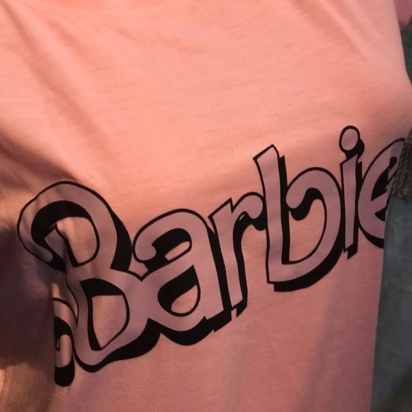 Pink black white barbie doll t shirt cotton soft - Picture 7 of 8